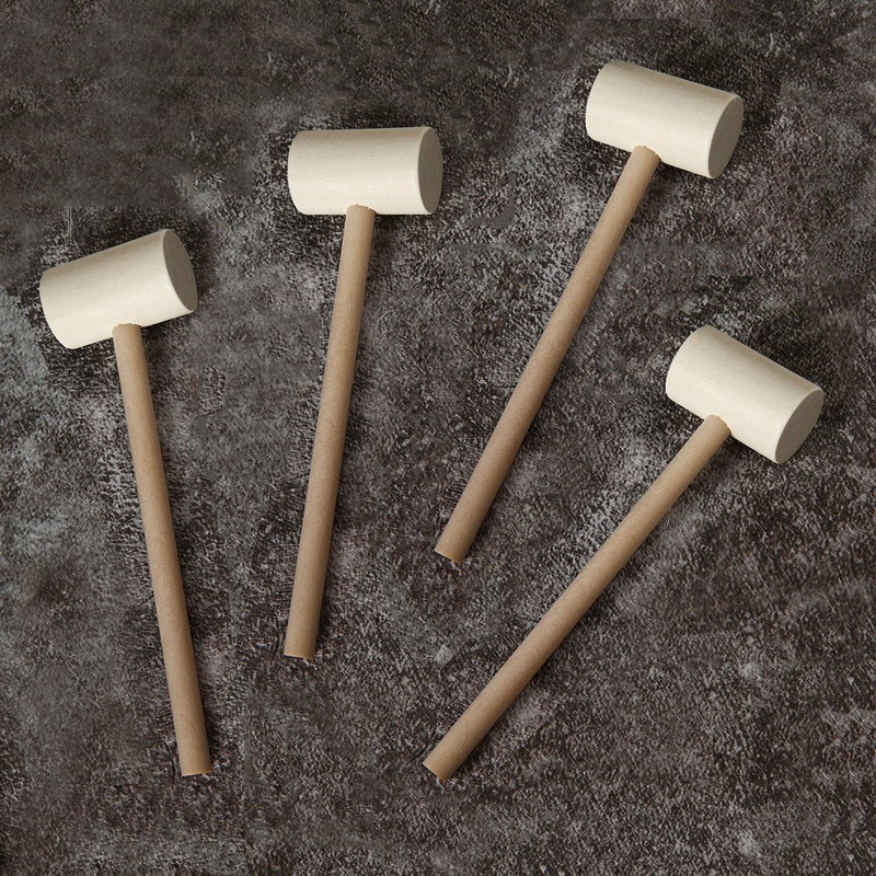 36 Pcs Mini Wooden Hammer Creative Pounding Educational Mallet for