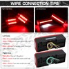 LINKITOM LED Submersible Rectangular Trailer Tail Light Kit, Super Bright