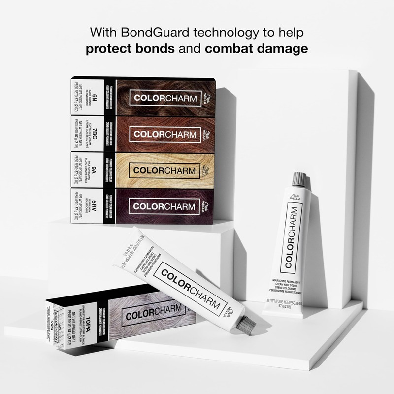COLORCHARM Permanent Cream Hair Color, 4CH Dark Chocolate Brown, 2