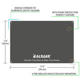 ALREAR Hot Cocoa Bar Sign Vintage Christmas Coffee Station Wall Decor Metal Signs Home Kitchen Decorations Aluminum 8" x 12"