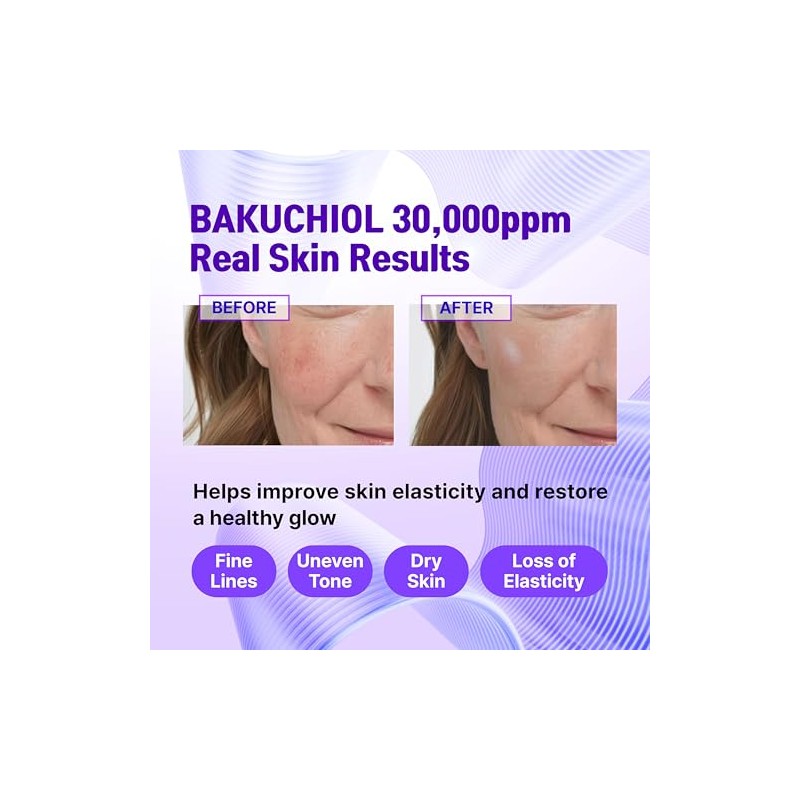 Concentrado de bakuchiol coreano en suero, 30 000 ppm, alternativa