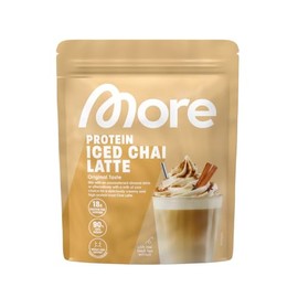 MORE Protein Iced Chai Latte, 650 g, with Valuable Proteins, Low Sugar and Fat, Made in Germany