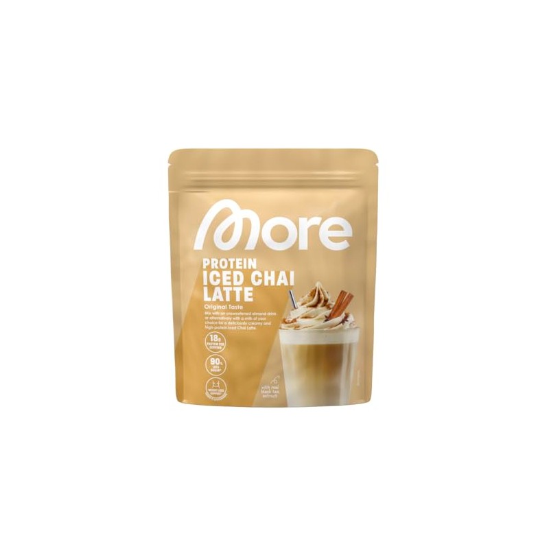MORE Protein Iced Chai Latte, 650 g, with Valuable Proteins,