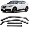 CLIM ART in-Channel Incredibly Durable Rain Guards for Nissan Kicks
