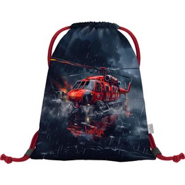 Baagl Gym Bag for Boys, Waterproof Shoe Bag for Children, School and Nursery Sports Bag, Sports Backpack, Gym Bag, Life saver, Gym bag