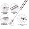 Semi-Automatic Egg Whisk Beater - Stainless Steel Wire Whisk Hand