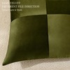 Geometric Patchwork Velvet Throw Pillow Covers 18x18 Inch, Set of