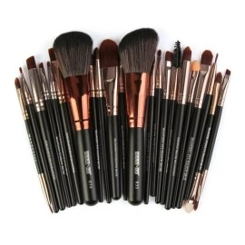 Romo Lux Seguridad Set 22 Brochas Maquillaje Profesional Cepillos Ojos