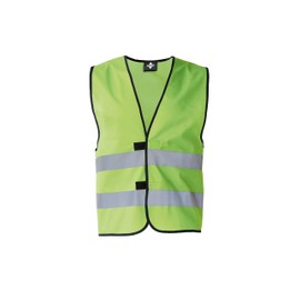KORNTEX Dortmund High Visibility Vest with Velcro Fastening - EN 17353 Certified, 360° Reflective Strips, L, Lime Green, Highly Reflective for Best Visibility, Unisex