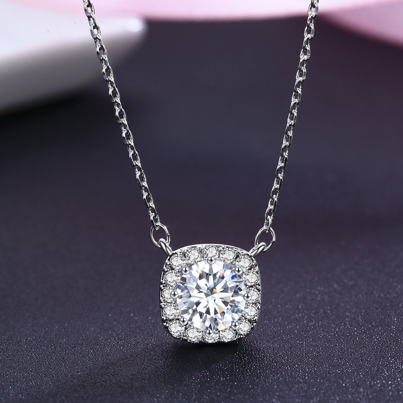 SBLING - Collar con colgante de plata de ley chapada