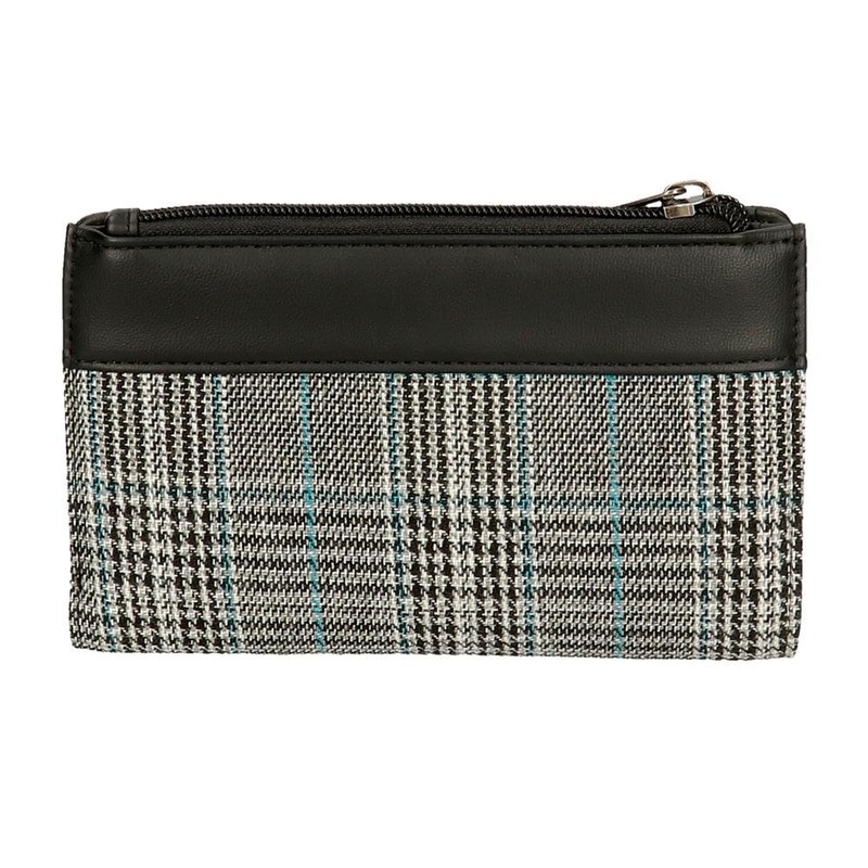 Pepe Jeans Kendra 3 Compartment Wallet Black 17.5 x 9.5