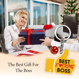 Stocking Stuffers Adults Team Leader Gifts For Women Best Boss Gifts For Men Him Her Acrylic Funny Thumb Shaped Keychain Best Boss Ever Gift Unique Appreciation Present Idea Boss's Day Retirement Gift