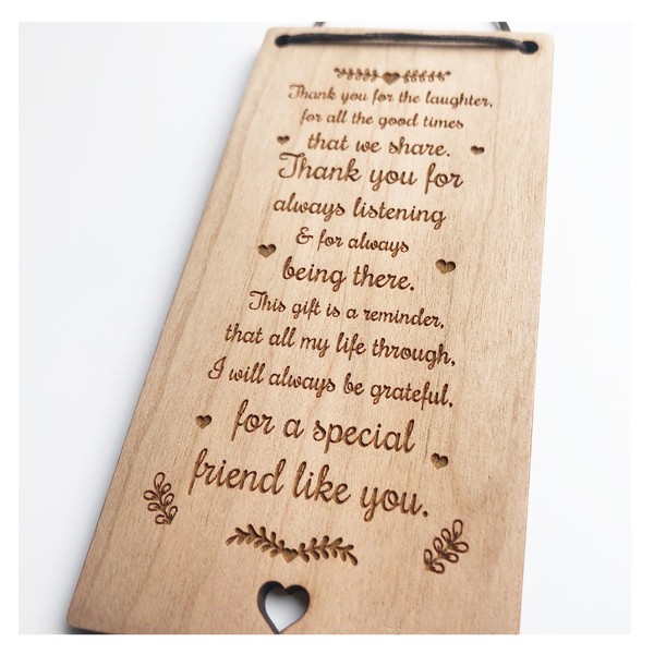 Best Friend Sentiments Wooden Plaques - Cute Quotes and Sayings