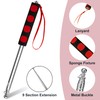 Telescopic Flag Pole 2M Stainless Steel Handheld Flag Pole Portable