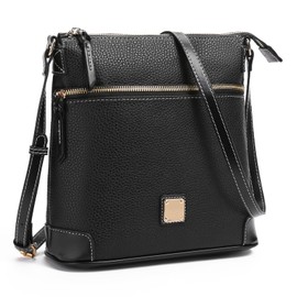 GAEKEAO Trendy Crossbody Bags for Women Multi Zipper Pockets Shoulder Handbags Lightweight Medium Travel Crossbody Purse with Adjustable Wide Strap