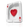 Ganzoo Ashtray in Poker Card Design Checked Symbol Ace