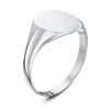 LANDA JEWEL Ladies Sterling Silver Oval Shape Medium Weight Polished