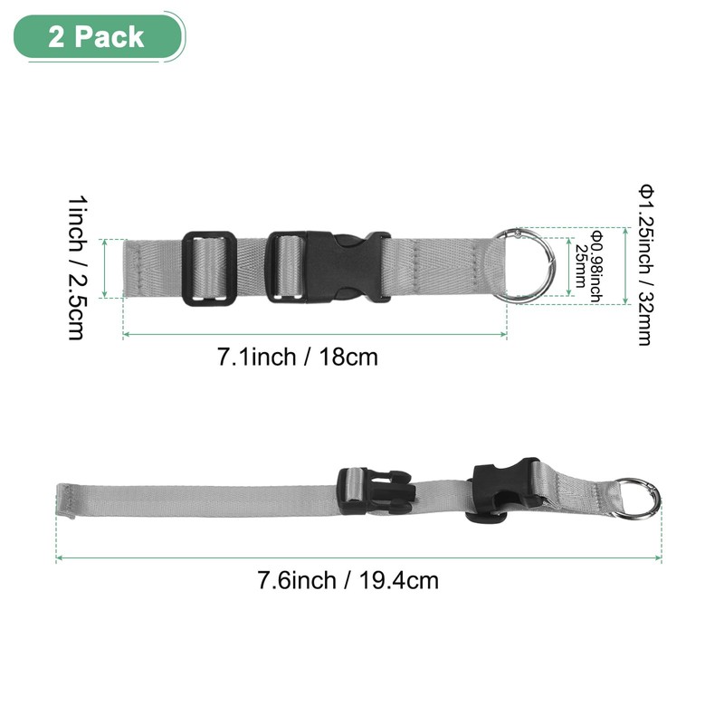 M METERXITY 2-Pack Add A Bag Luggage Strap, Adjustable Suitcase