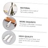 Healeved 2pcs Portable Stainless Steel Shoehorn with Hanging Ring Ergonomic