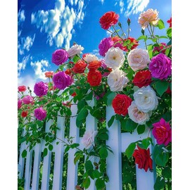 300Pcs Mixed-color Climbing Rose Rosa BushVine Climber Fragrant Butterfly Flower Seeds