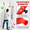 Multi-Angle Paint Brush Extender with Paint Brush, Extension Pole Attachments