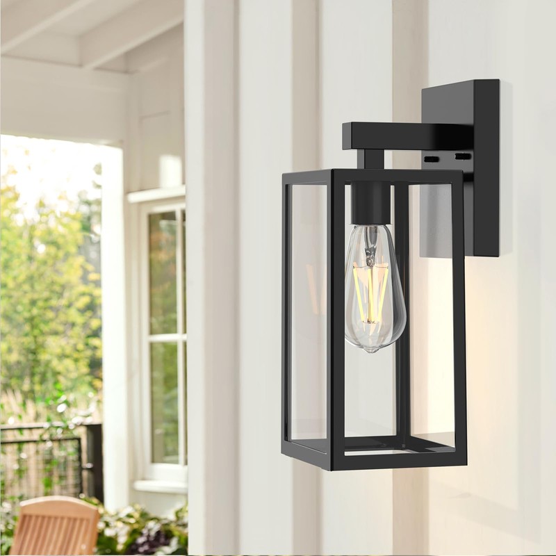 MAXvolador Outdoor Wall Sconce, Exterior Waterproof Wall Lantern Light Fixtures,