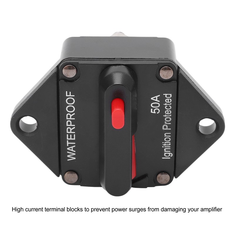 DC 32V Circuit Breaker with Switch Manual Reset Waterproof for