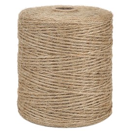 Vanhench Jute Twine 3mmX328ft (100m), Jute Rope for Crafts Gardening Garden Plant Gift Wrapping Arts & Crafts Art Decoration Packing Material Christmas Twine Bulk Heavy-Duty (Brown)