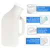 Urinal Bottle, 2Pack Male Portable Travel Pee Bottles, 1200ml Spill