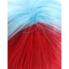 Miccostumes Unisex Wig, Anime Cosplay Wig, Popular, Short, Red Blew