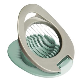 Egg Slicer Egg Slicer for Boiled Eggs,Egg Slicer with Stainless Steel,Multifunctional Egg Cutter for Evenly Slicing Boiled Eggs Ham Kiwi Banana and Strawberry(Green)