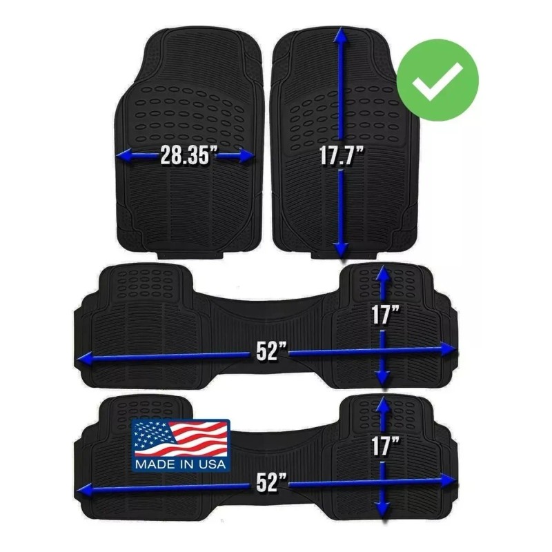 Kit Tapetes 3 Hileras Uso Rudo Toyota Highlander