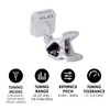 KLIQ UberTuner, Professional Clip-On Tuner for Guitar, Bass, Ukulele, Violin,