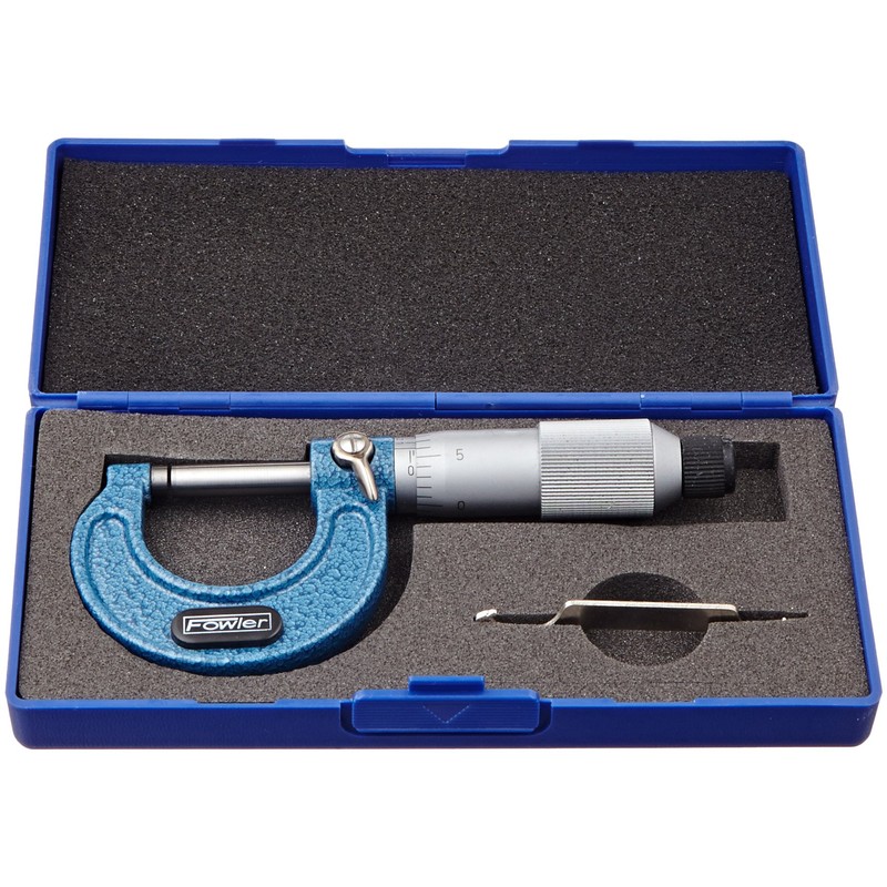 Fowler Outside Inch Micrometer, 52-240-001-1, Friction Stop Thimble, 0-1" Measuring