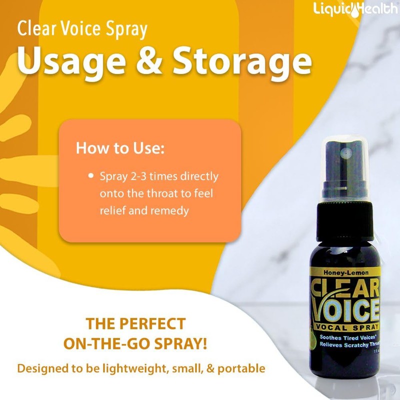 Clear Voice Vocal Spray Honey Lemon -- 1 fl oz