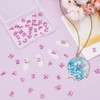 OLYCRAFT Pack of 52 26 Styles Pink Letters Nail Rivets