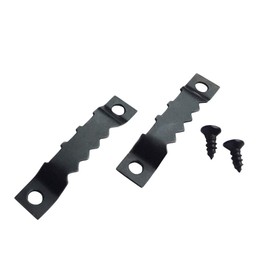 20 Pack Sawtooth Picture Frame Hanger 45mm Black + Screws