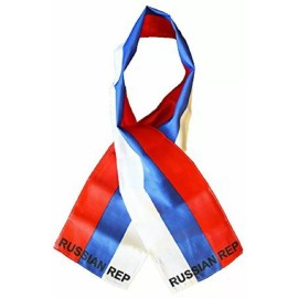RFCO Russian Russia Country Lightweight Flag Printed Knitted Style Scarf 8"x60"