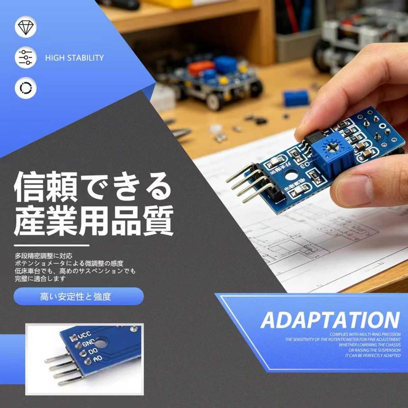 Kazeori 10pcs TCRT5000 Infrared Reflection Sensor Module IR Barrier Line