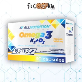 Omega 3 D3 + K2 30 Cápsulas - TODA LA NUTRICIÓN - Suplemento de Salud de Alta Calidad