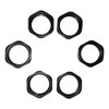 5/8“-24 Thread Jam Nut (5/8 Black -6 Pieces)
