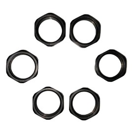 5/8“-24 Thread Jam Nut (5/8 Black -6 Pieces)