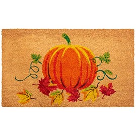 Calloway Mills AZ121981729 Pumpkin Joy Doormat, 17" x 29", Multicolor