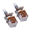 2 Pcs Push Pull Guitar Pots, A500K Audio Taper Long
