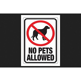 Hy-Ko English No Pets Allowed Sign Plastic 12 in. H x 9 in. W
