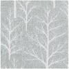 Winter Trees Silver & White Napkin Dinner - 20 Per