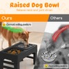 URPOWER 2-in-1 Elevated Slow Feeder Dog Bowls with No-Spill Water