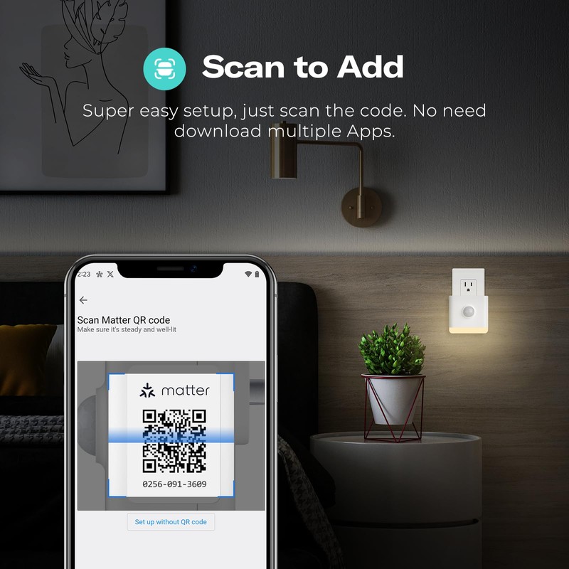 THIRDREALITY Smart Color Night Light, Matter Over WiFi, 3-1 Multi-Functionality,