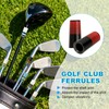 YELARXI Golf Iron Ferrules 10Packs Red/Black for Golf Club