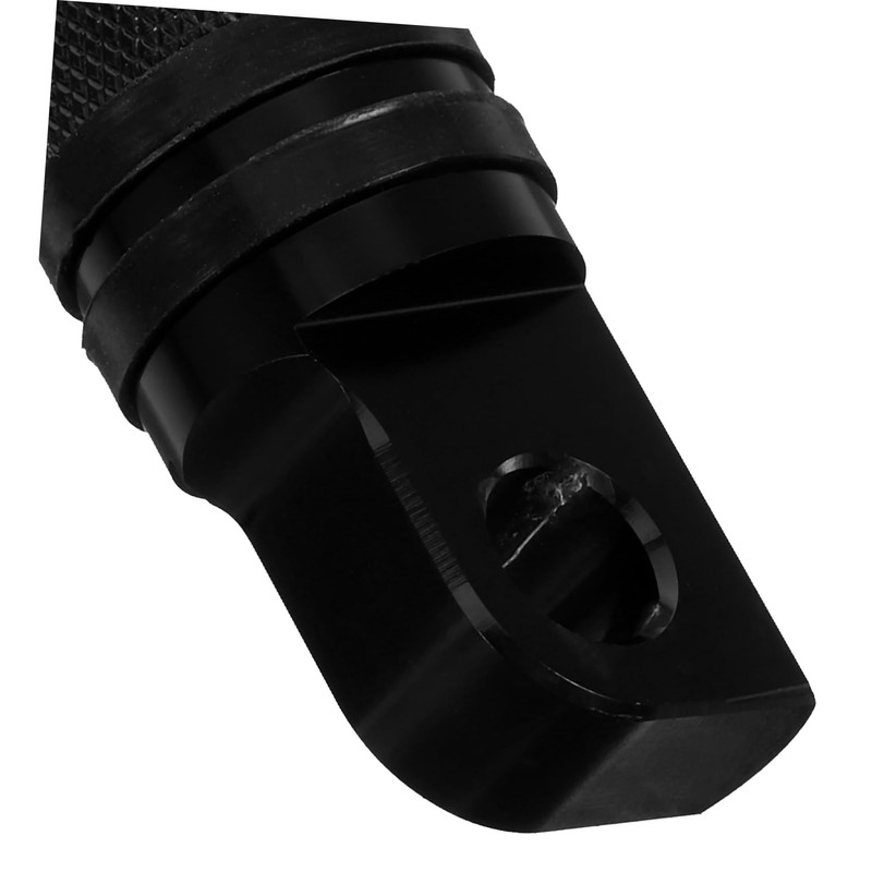 Mobestech Motorcycle Footrests Universal Aluminum Foot Pegs Anti-slip Knurled Design